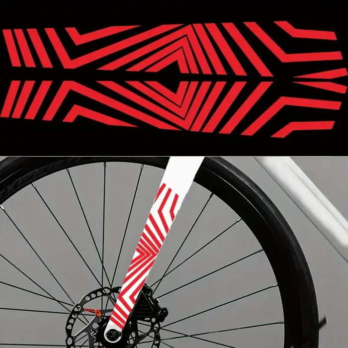 Autocollant en vinyle 2D plat pour vélo et moto, imperméable et auto-adhésif pour cadre de vélo de route et moto, facile à appliquer et à utiliser