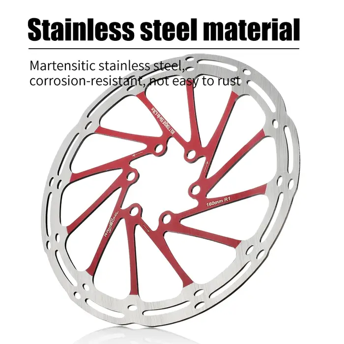 Nouveau Rotor de frein à disque de vélo 140/160/180/203mm 6 boulons en acier inoxydable vtt VTT