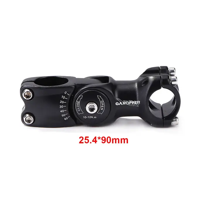 Potence réglable pour guidon de vélo de route et VTT, extension à 60 degrés, XC AM, 25.4/31.8mm x 90