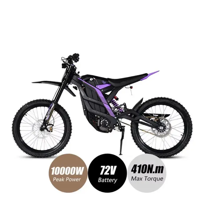 Vélo de montagne électrique tout-Terrain 72V 10000W, moteur Central, vitesse rapide, Suspension comp