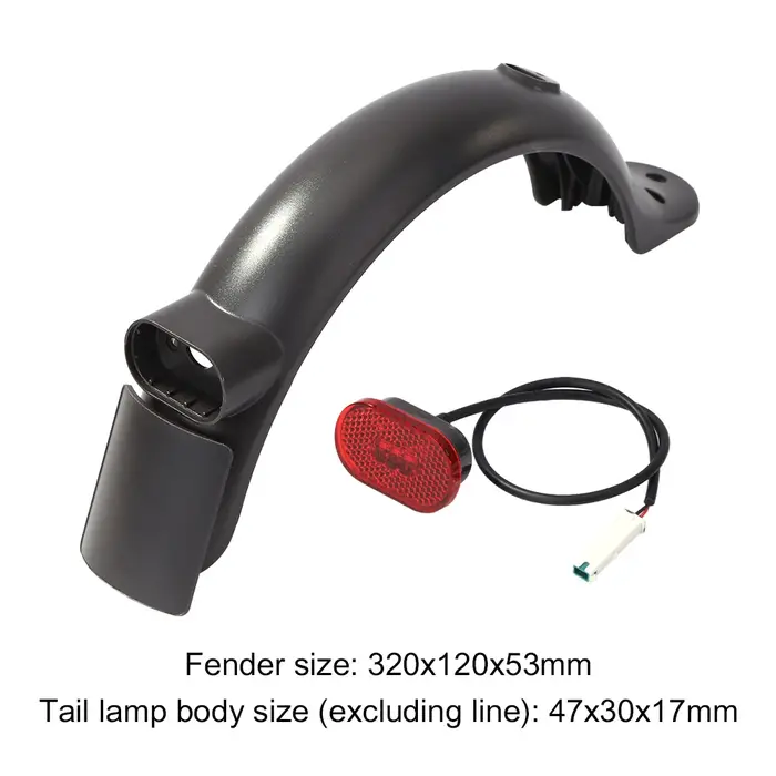 Garde-boue anti-éclaboussures de pneu de Scooter électrique avec feu arrière