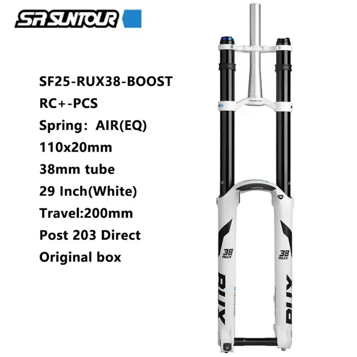SUNTOUR RUX38 fourche avant de vélo de montagne 29 pouces 200mm voyage DH Double Suspension d'épaule
