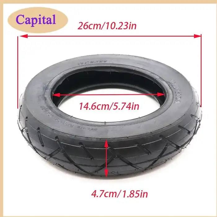 Pneu de trottinette électrique 10X2.125. Accessoires adaptés aux pneus en caoutchouc de 10 pouces