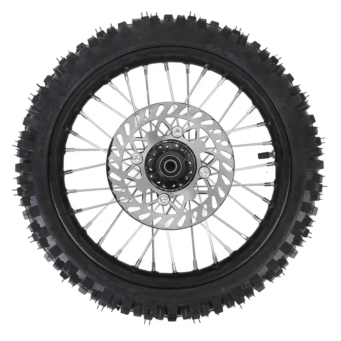 Ensemble de roue avant de 14 pouces adapté au vélo tout-terrain 125 140 150 160cc avec axe de jante