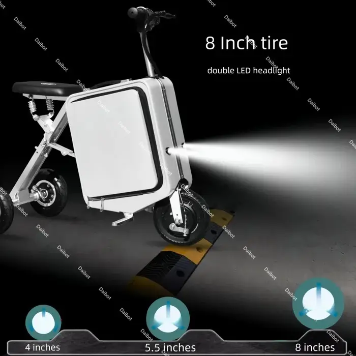 Trottinette Électrique Pliante et Légère à 3 Roues pour Adulte
