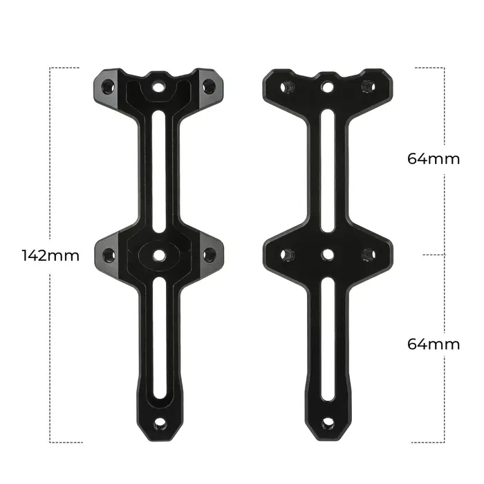 BOLANY Double tête vélo porte-bidon support d'extension en alliage d'aluminium VTT cadre tasse d'eau bouilloire support cadre d'extension