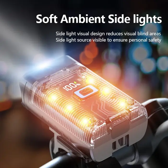 Feu avant de vélo LED Rechargeable