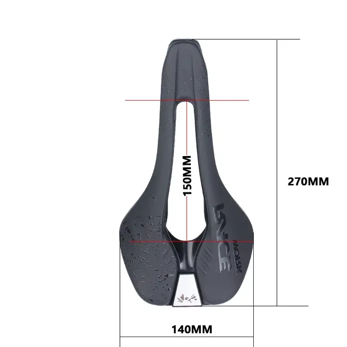 Selle de vélo VTT et route RACEWORK RK90 professionnelle ultralégère en nylon avec rail acier chrome-molybdène pour homme triathlon et course TT