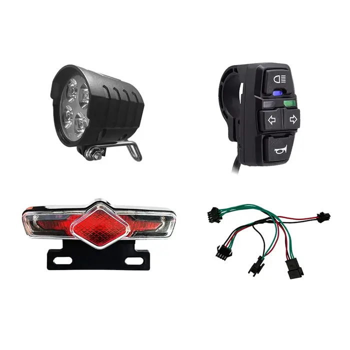 Kit de feu avant et arrière de vélo électrique