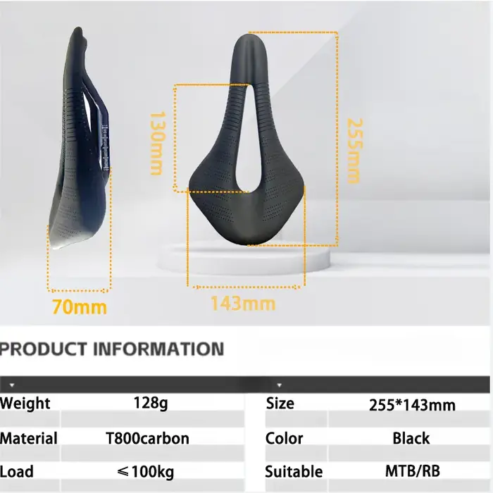 Selle de vélo Samana-noir douce et confortable