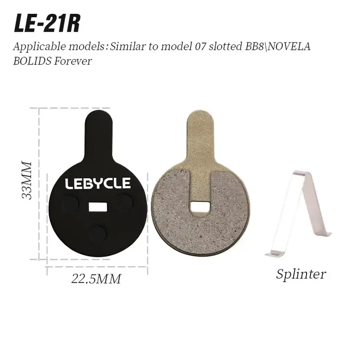 LEBYCLE plaquettes de frein en résine