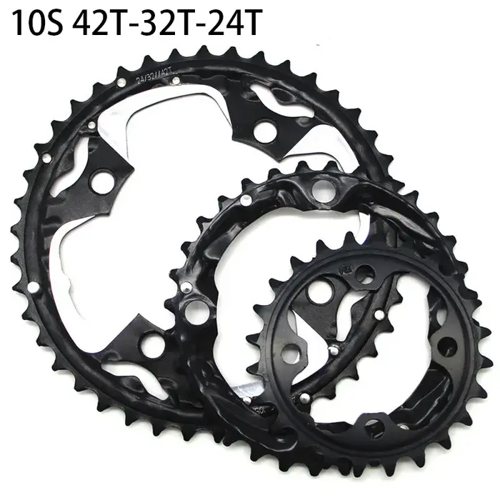 Roue à chaîne de vélo vtt 22/24/26/28/32/36/38/42/44T, pour pédalier Shimano Sram 64/104BCD, pignon Double/Triple vitesse