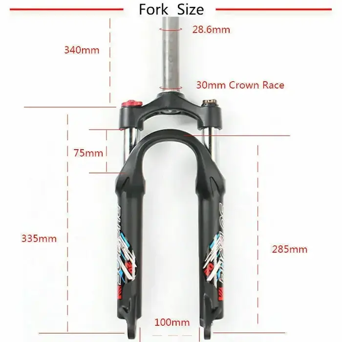 BUCKKub20-Fourche à suspension de vélo pliable/BMX/VTT