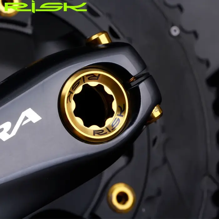 Risque M20x8mm vélo manivelle bras boulon titane montagne route vélo pédalier capuchon roue à chaîne pédalier vis BB axe vis