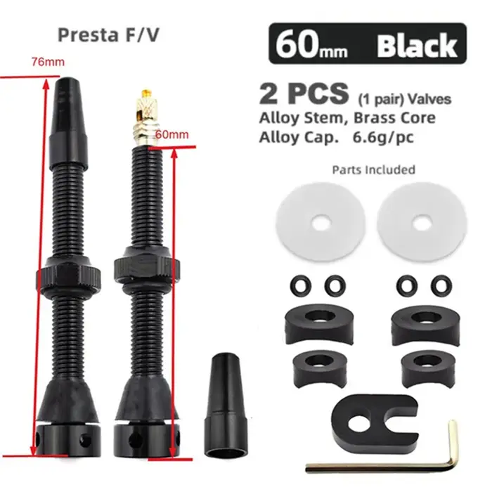 Valve d'air Tubeless, vtt pour vélo de route de montagne