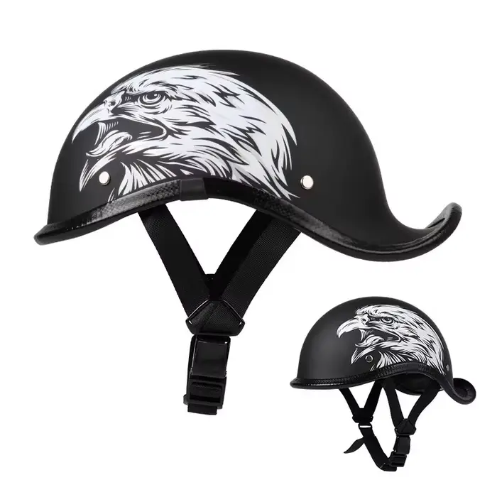Demi-casque rétro pour moto
