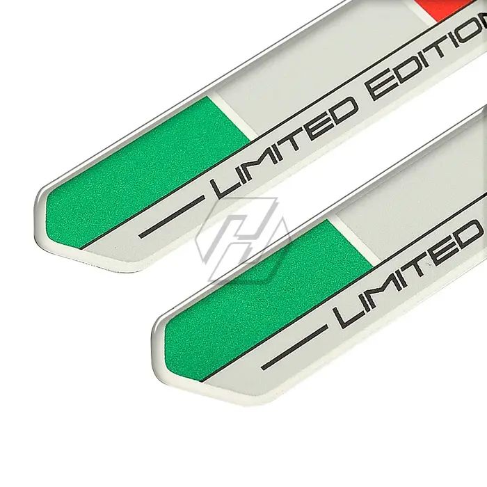 Autocollant d'édition limitée avec drapeau italien pour moto