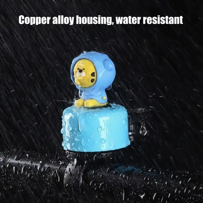 Mini cloche de vélo pliante avec motif animal de dessin animé