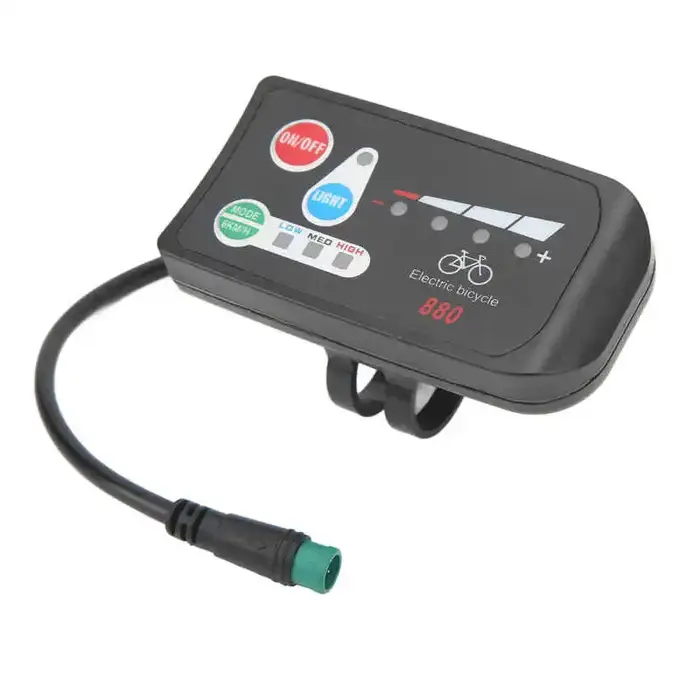 Affichage de la batterie électrique avec connecteur étanche