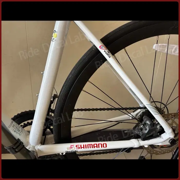 Autocollants de course cycliste 3D UV pour vélos de route