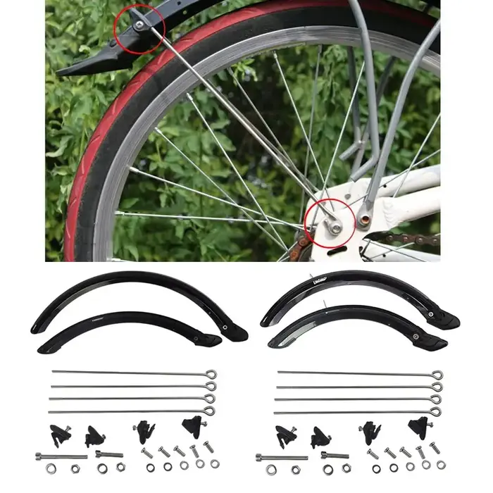 Garde-boue de vélo pliant de 14 pouces