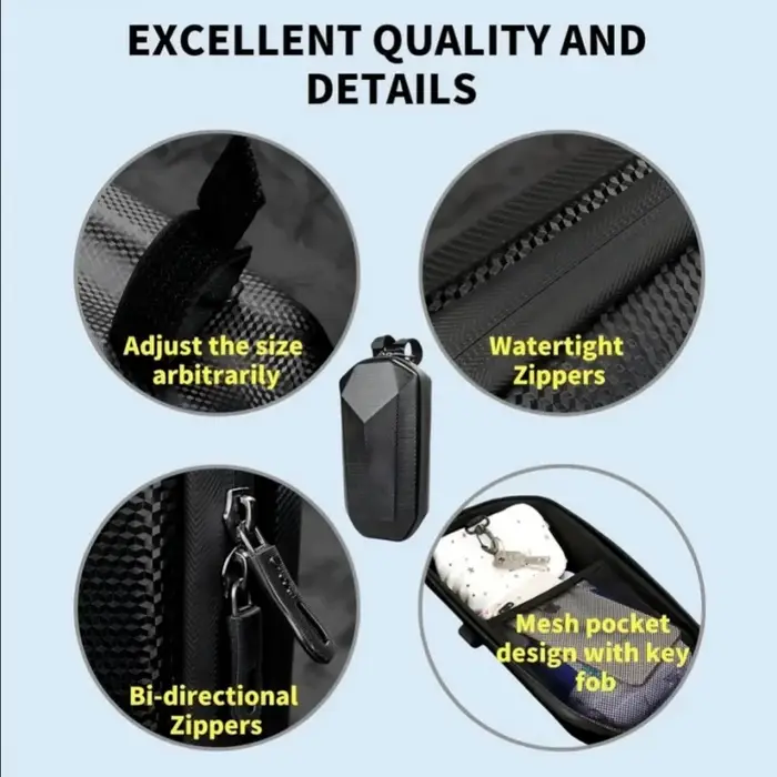 Sac avant de Scooter électrique à coque rigide de grande capacité 5L