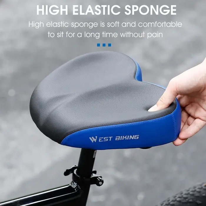 WEST BIKING Selle de vélo élargir épaissir respirant doux ergonomique cyclisme voyage siège confortable équipement