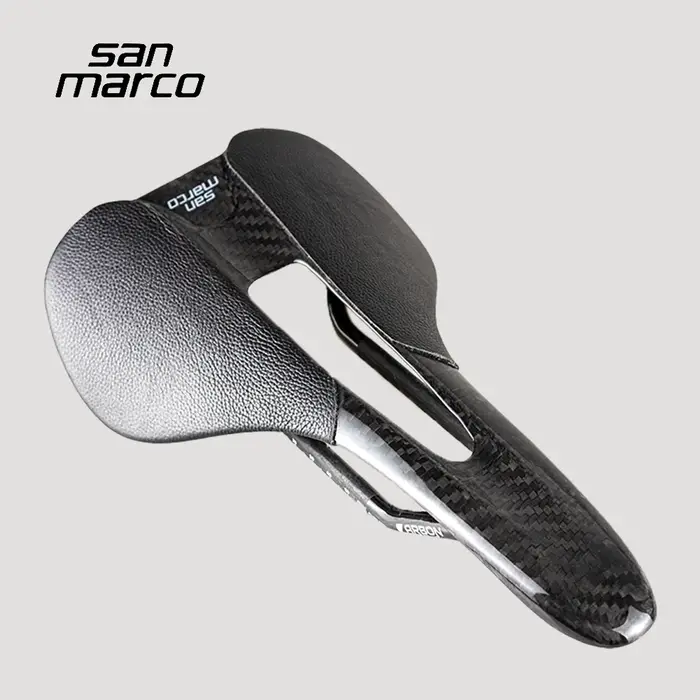 Selle de vélo de route en carbone intégral San Marco ultralégère