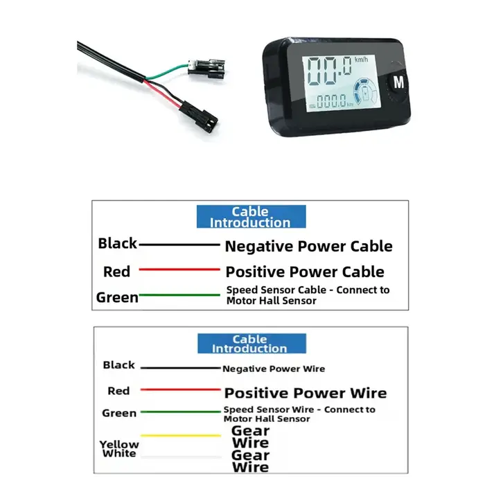 Compteur de vitesse pour vélo électrique