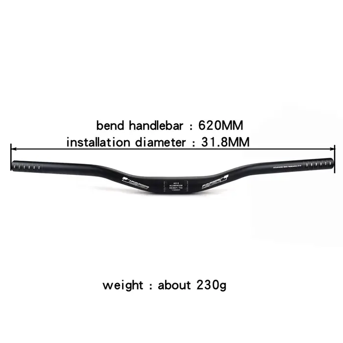 Guidon de vtt XM en forme d'hirondelle