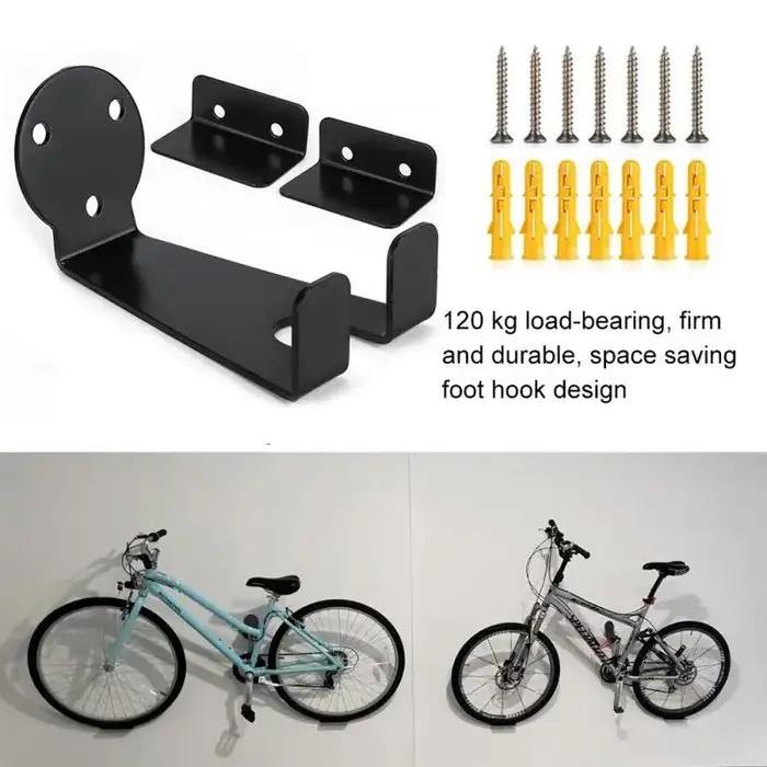 Support mural robuste pour vélo – Crochet de rangement pratique pour VTT