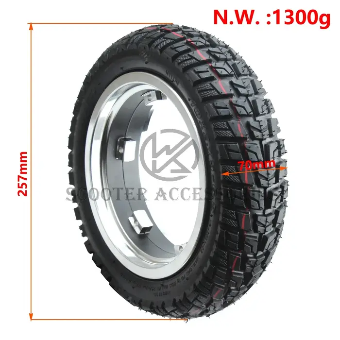 Pneu sous vide tout-terrain 10*2.75-6.5 pour scooters électriques Speedway 5 Dualtron 3