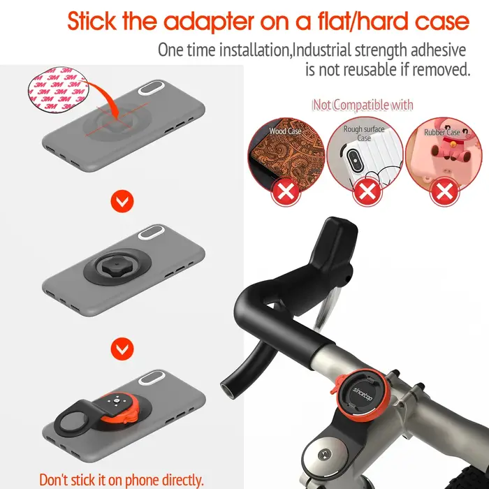 Support de téléphone pour potence de vélo VTT