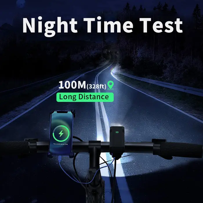 10000mAh 6-8 LED lumière de vélo USB Rechargeable 3600 Lumens phare de vélo lampe de poche Super bri