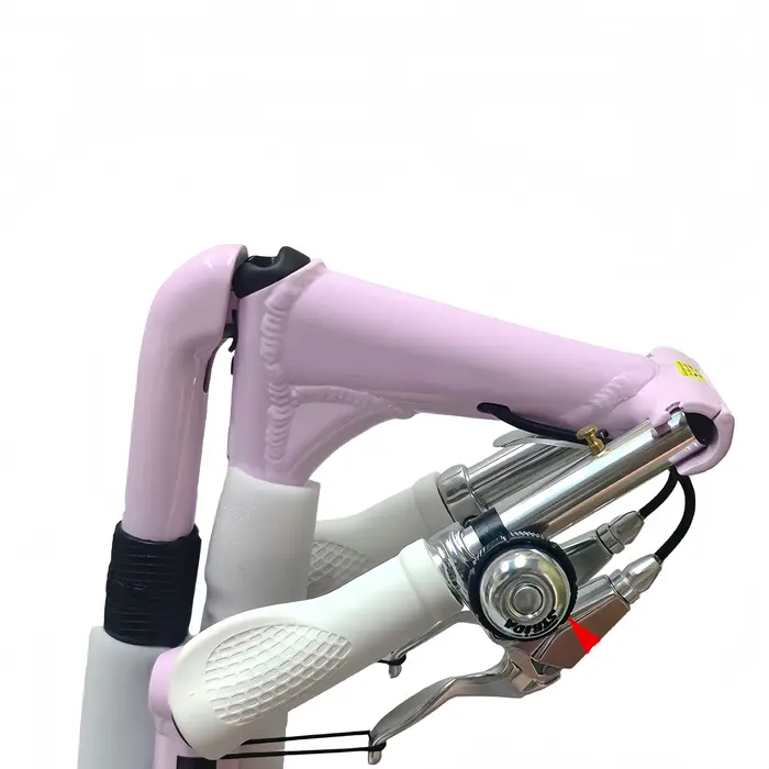 Sonnette de vélo pliable STRiDA blanche pour guidon 22,2 mm sécurité urbaine et design compact pour cycliste