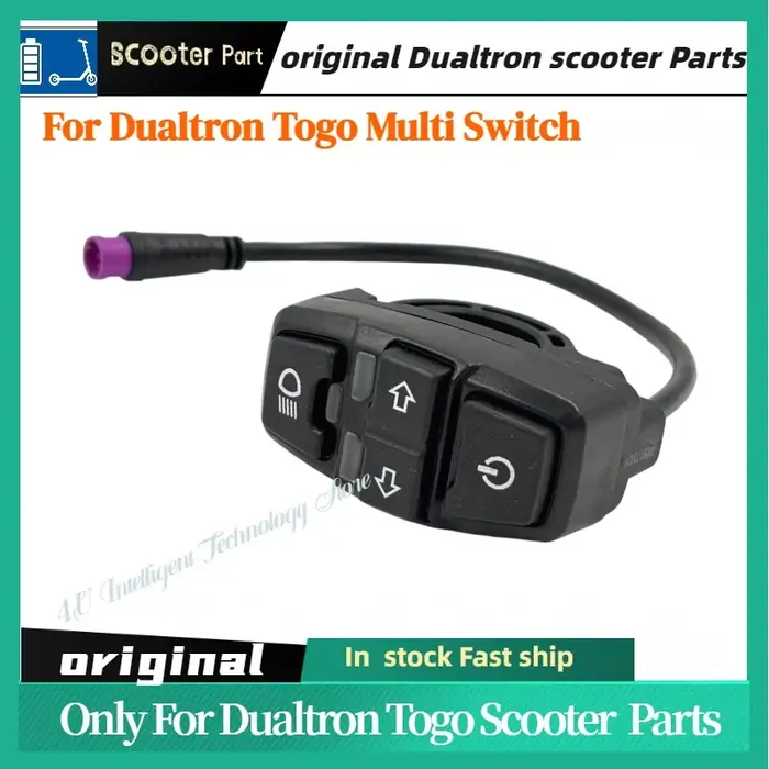 Commutateur multifonction Minimotors Dualtron Togo avec clignotant/alimentation/phare pour le modèle : Pièces de