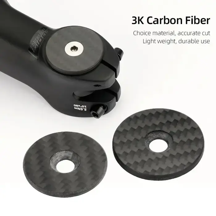 Cache-tête de potence de vélo en fibre de carbone intégrale ultralégère