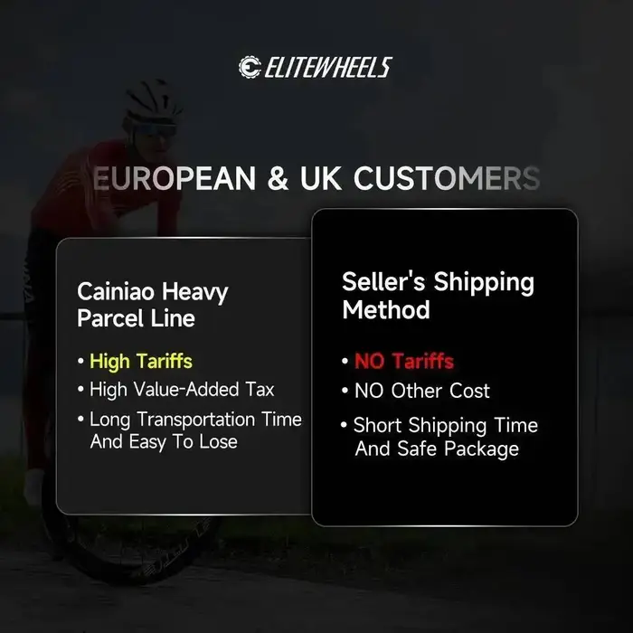ELITEWHEELS Roues de vélo de course en carbone 700c