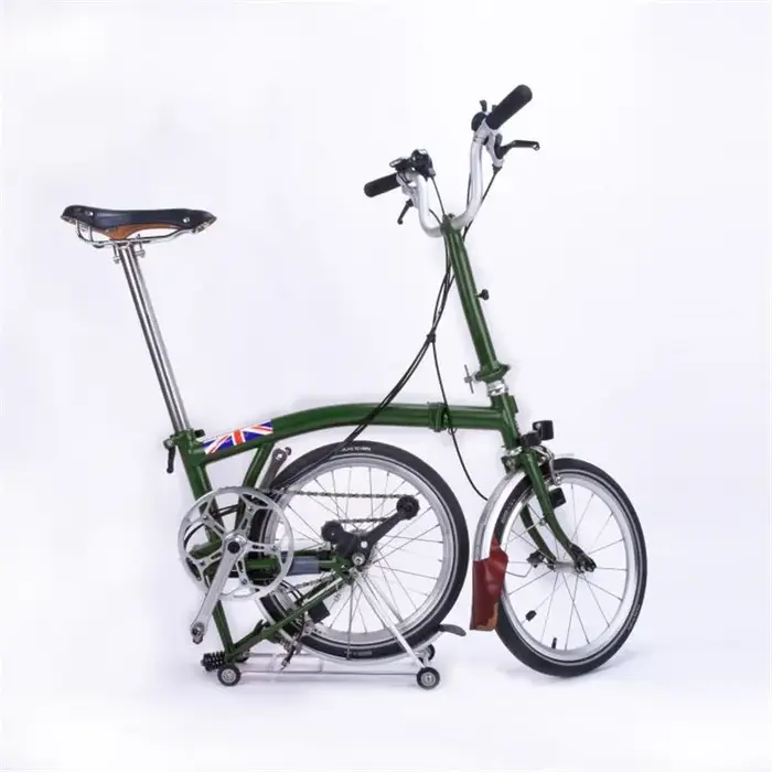 Porte-bagages arrière en alliage d'aluminium pour vélo pliant avec 4 roues à roulement et capacité de charge 30 kg pour transport quotidien