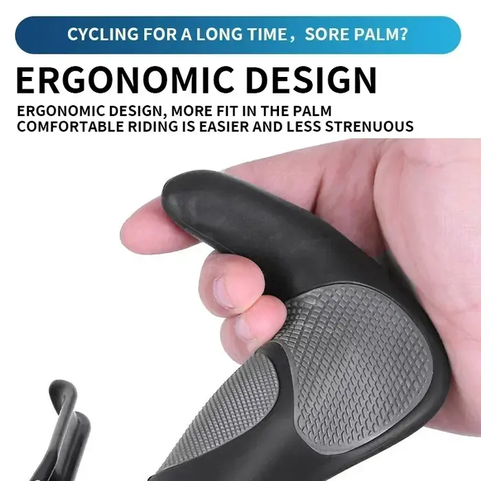 BUCKLOS poignées de guidon de vélo ergonomie avec barre étendue