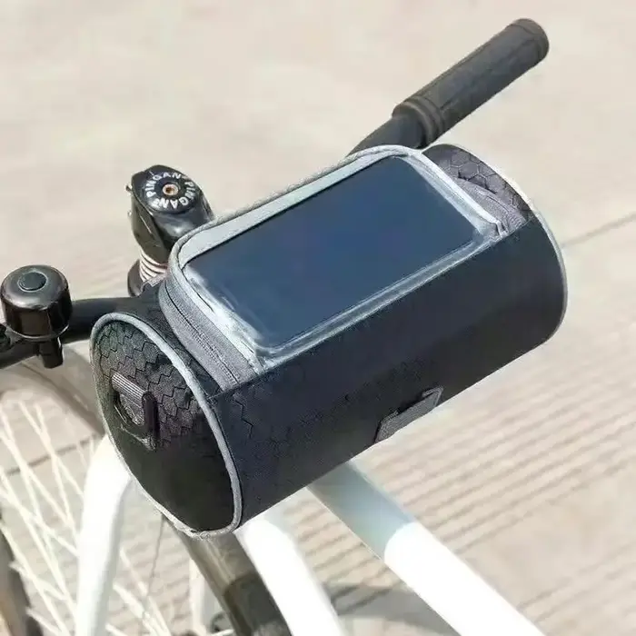 Sacoche de vélo avant pour moto et vélo électrique, sacoche de rangement pour téléphone avec écran t