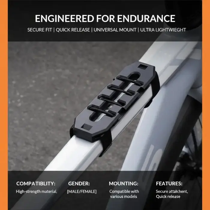 Boîte de rangement pour vélo pour gels énergétiques et barres