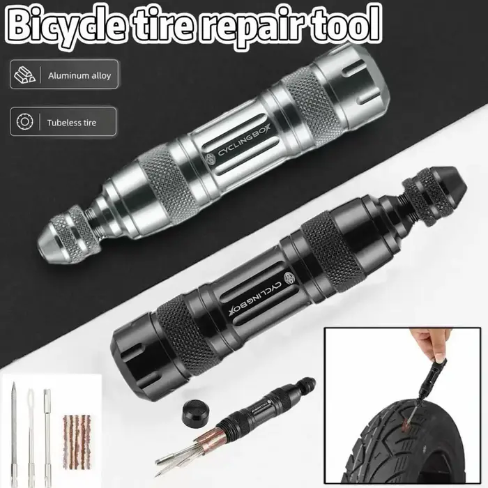 Kit de réparation de pneus tubeless pour vélo