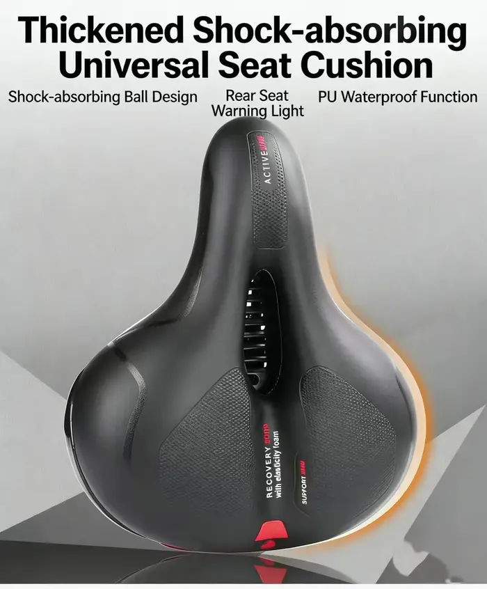 Siège de vélo à double absorption des chocs pour femmes et hommes