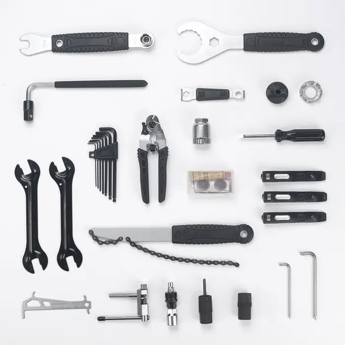 Trousse à outils professionnelle pour vélo 21 en 1 | Outil de réparation multifonction pour manivelle