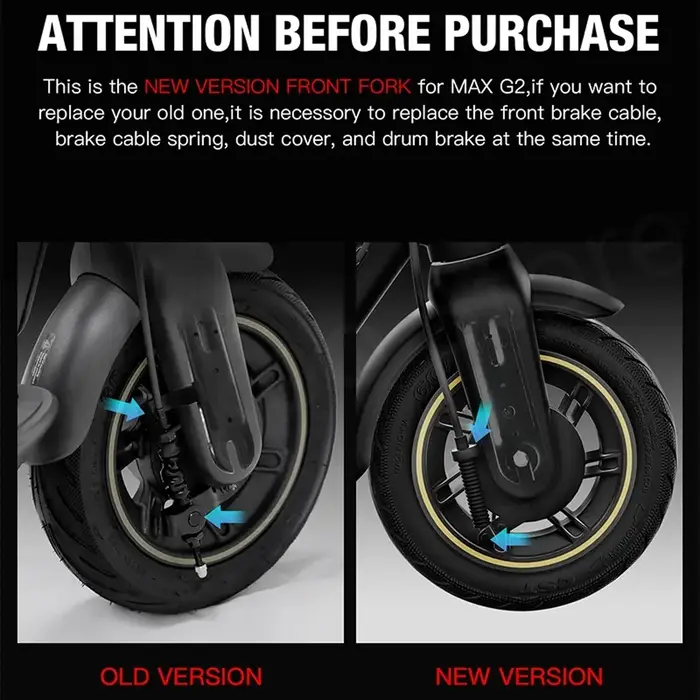 Frein à tambour version 2025 pour trottinette électrique Segway Max G2 G65