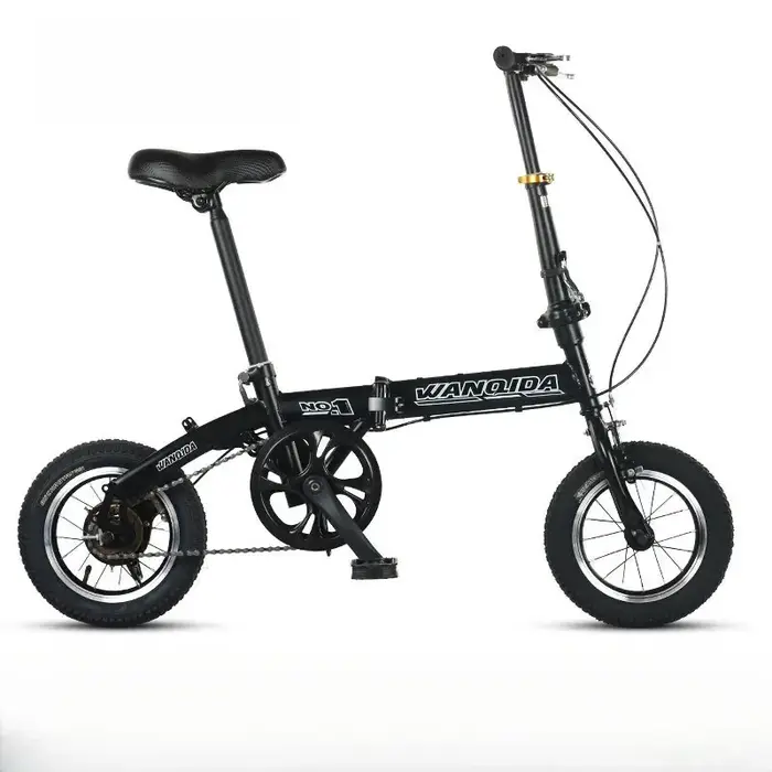 Vélo pliable, petit vélo de 12 pouces pour garçons et filles, transmission portable et ultralégère avec freins à disque