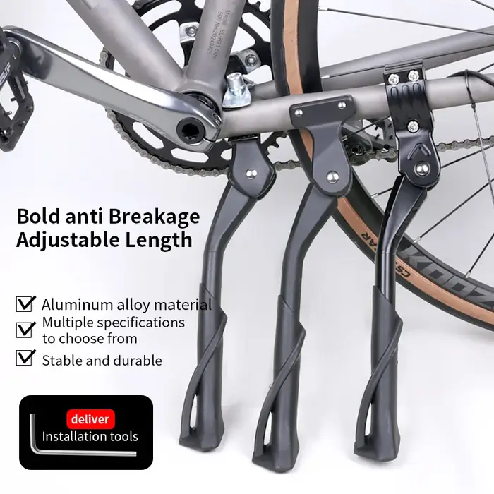 Béquille de vélo de route réglable