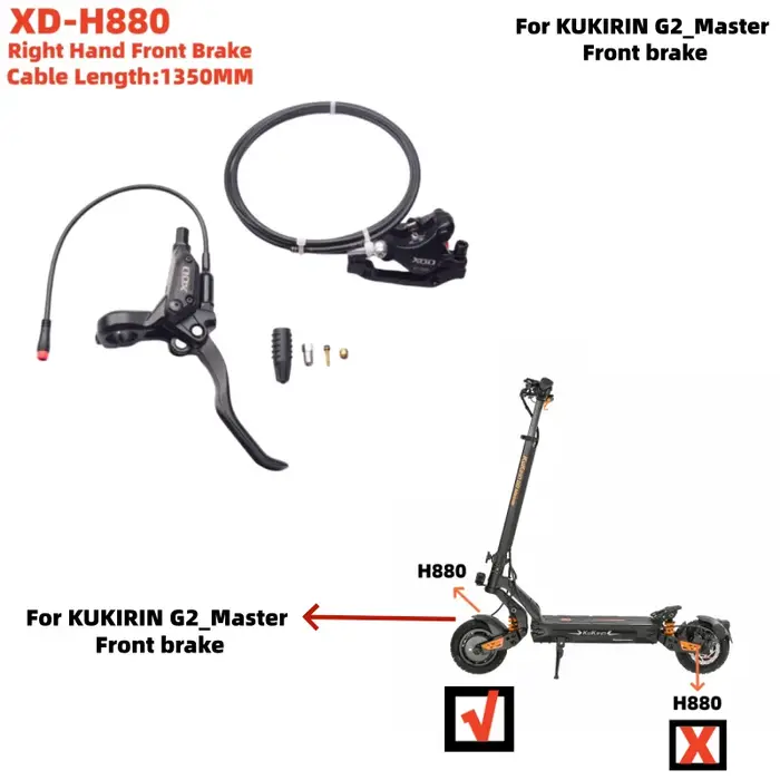 Frein de scooter électrique KUKIRIN 2PIN pour KUKIRIN G2