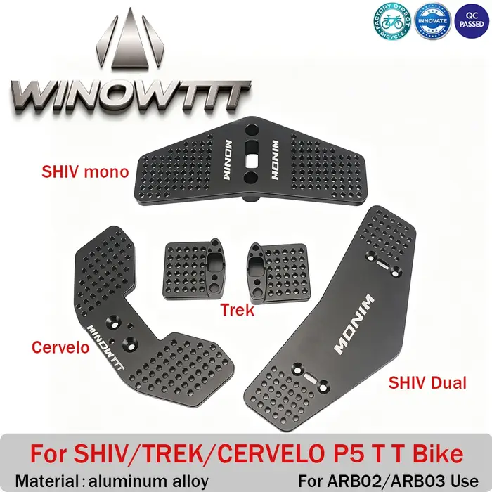 Plaque de conversion de vélo en aluminium WINOWTTT TRIATHLON TT